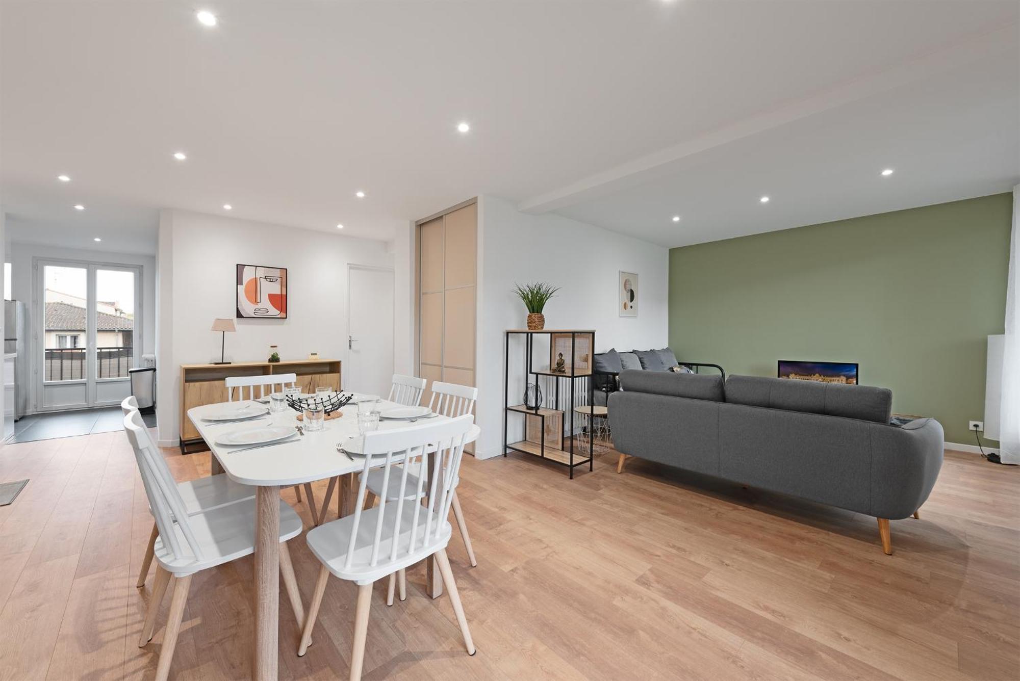 Spacieux T3 Avec 2 Parkings Gratuits Et 2 Balcons 툴루즈 외부 사진
