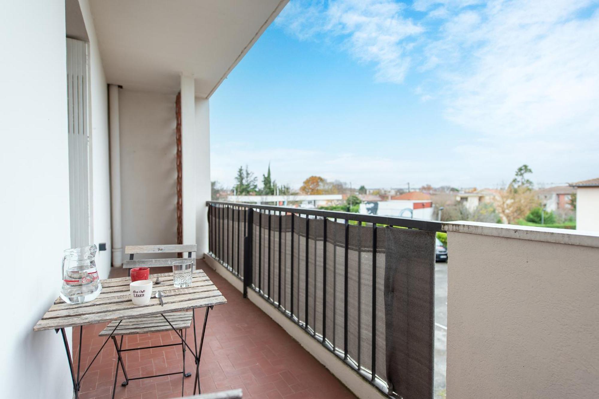 Spacieux T3 Avec 2 Parkings Gratuits Et 2 Balcons 툴루즈 외부 사진